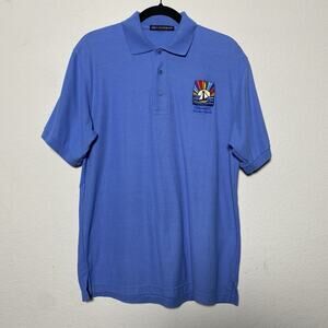 Port Authority Blue‎ Polo Mens Medium Embroider 'Celebration on the Lake Church'
